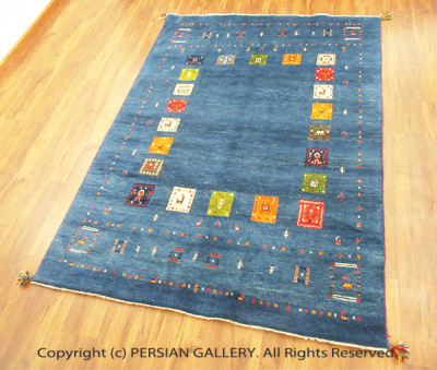 ペルシャ絨毯 手織りシラーズ産ギャッベ 毛100% 228×165cm商品番号 