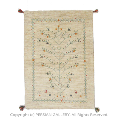 ペルシャ絨毯 ファインカシュクリ毛100％ 120×83cm商品番号83173 