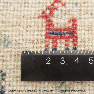 ペルシャ絨毯 ファインカシュクリ毛100％ 120×83cm商品番号83173 