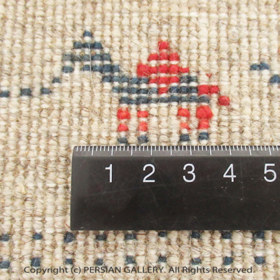 ペルシャ絨毯 ファインカシュクリ毛100％ 120×84cm商品番号83175