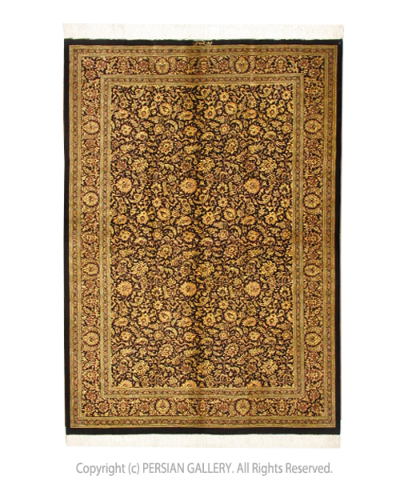 ペルシャ絨毯 クム産ハーレディ工房絹100% 197×136cm商品番号80303 