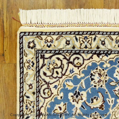 ペルシャ絨毯 ナイン産毛＆絹 100×63cm商品番号 75392｜ペルシャン 