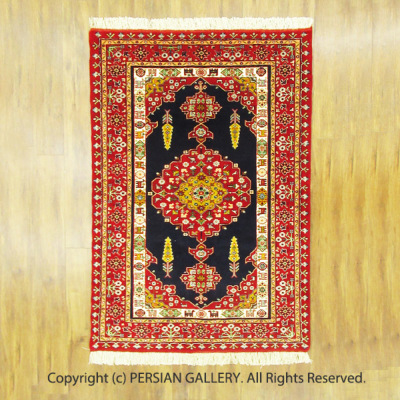 ペルシャ絨毯 トルクメン産毛100％ 158×113cm商品番号80446